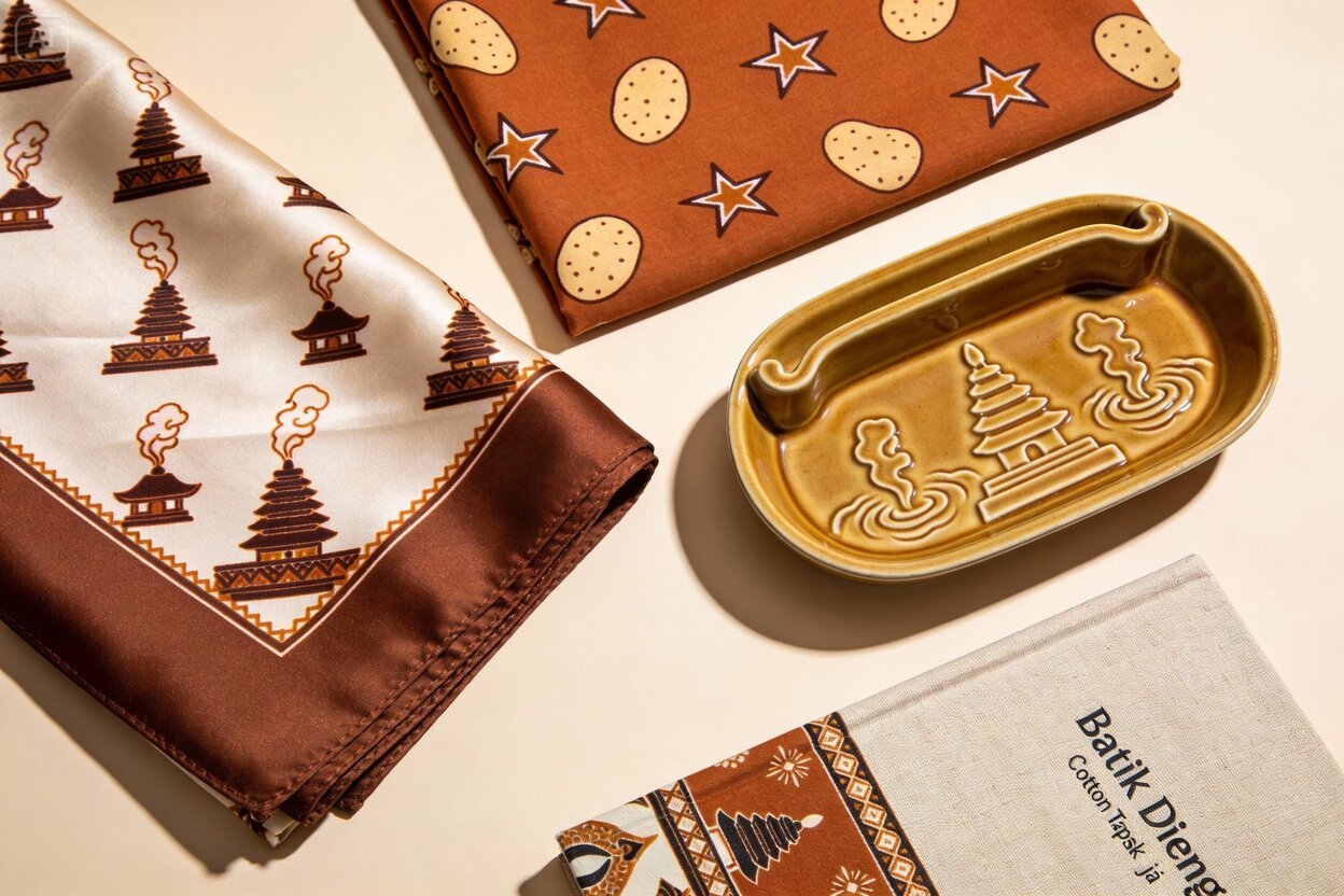 Kain Batik Motif "Candi Dieng"